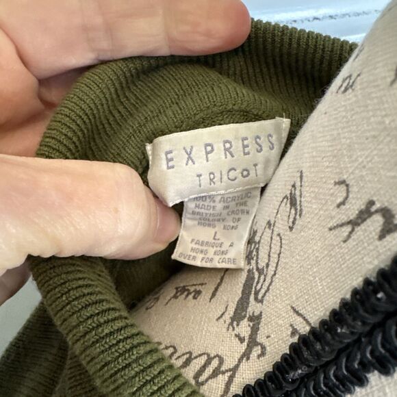Vintage Express Tricot Sweater Large - Picture 6 of 8